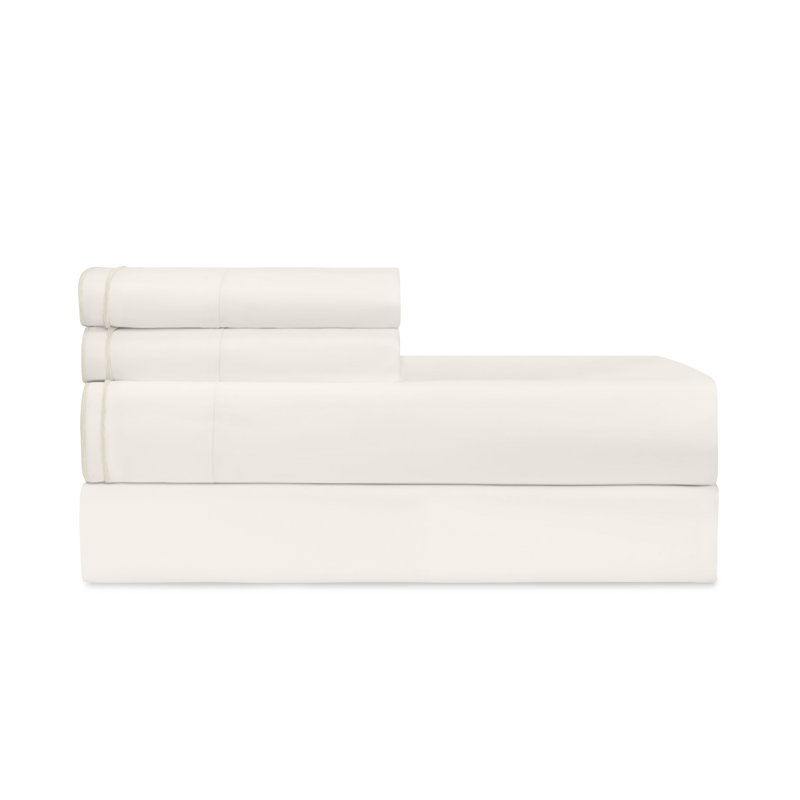 Hugo Sheet Set, California King Sheet Set, Ivory/Vanilla