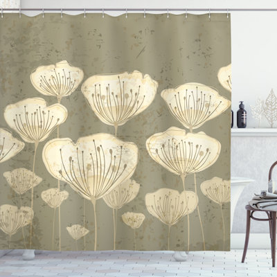 Shower Curtain with Hooks Included