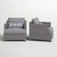 Chaise de patio avec coussins Sunbrella Desmonde