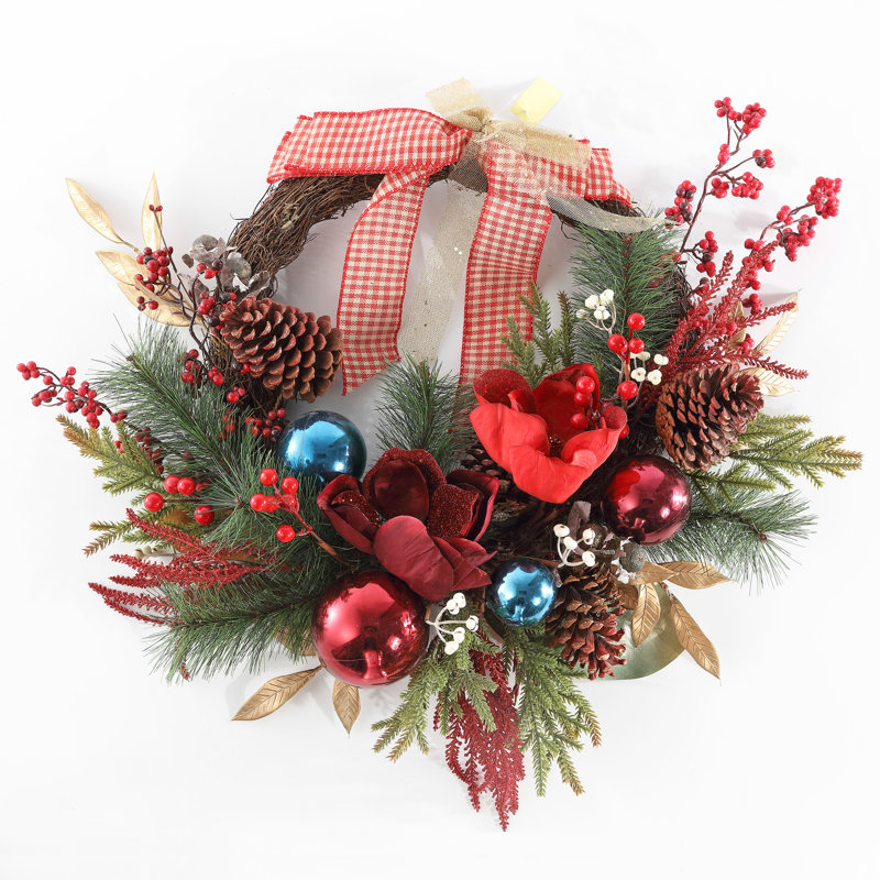 Couronne ovale en PVC 28 po Magnolia