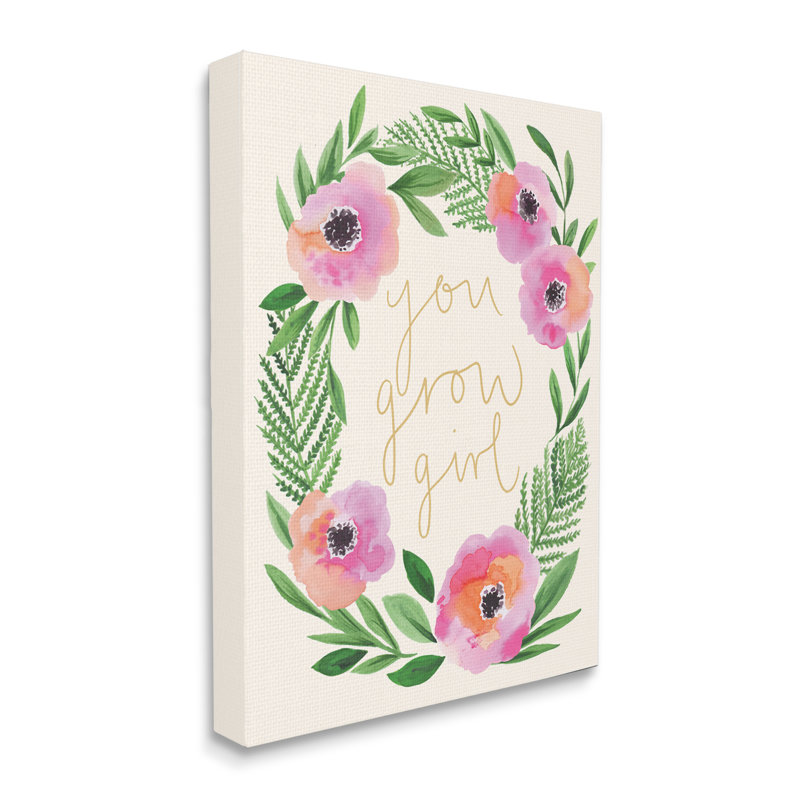 You Grow Girl - Impression sur toile, Toile tendue, H 40 po x l 30 po