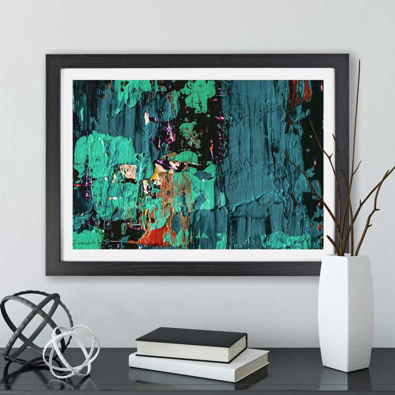 Vol.227 by S.Johnson - Framed Print, 45cm H x 63cm W x 2cm D, Black
