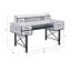 Bureau d'ordinateur antique blanc et noir