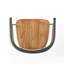 Tabouret de bar pivotant en bois massif 29 po Noelia-2094261324