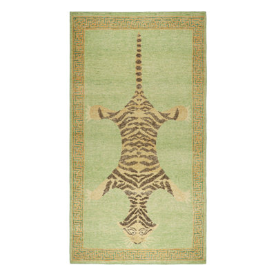 Distressed Homage Animal Print Area Rug