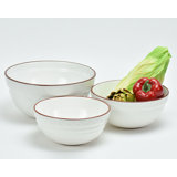 Omniware 3 Piece Terracotta Mixing Bowl Set
