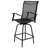 All-Weather PVC-coated polyester Swivel Patio Stools and Deck Chairs with High Back & Armrests-1584951347
