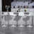 Modern PU Leather Adjustable Counter Height Swivel Barstools(Set Of 2)-500800898