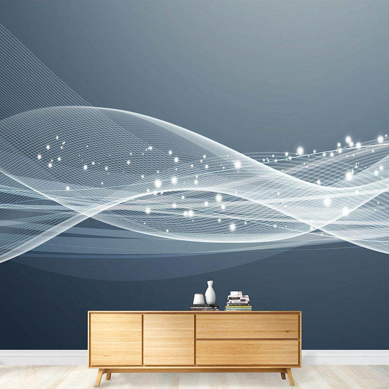 Gorgeous Lines and Patterns Paintable Wall Mural, 100" L x 144" W
