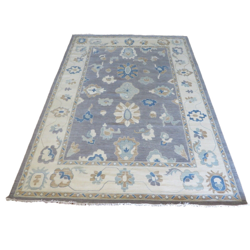 Tapis unique gris de 10 pi 1 po x 14 pi 1 po