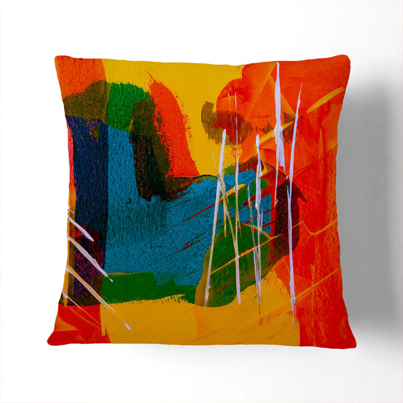 Abstract Square Throw Cushion, 55 x 55 cm