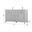 Meuble-lavabo double 54 po Lewis-95377112