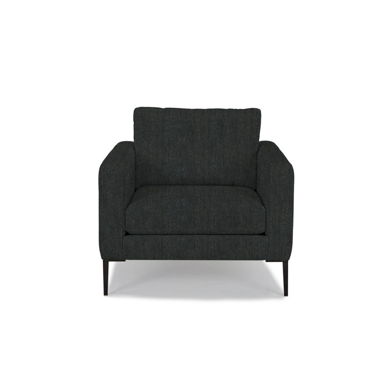 Fauteuil large de 36 po Odin, Mélange de polyester gris anthracite