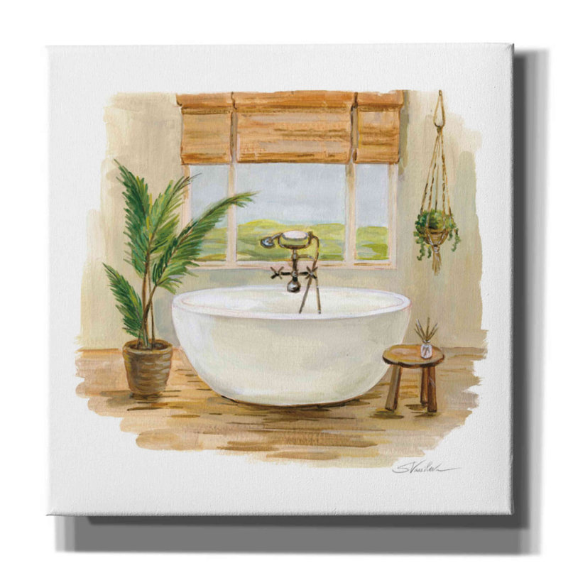 «Sunny Spa I» par Silvia Vassileva, art mural sur toile, H 26 po x l 26 po x P 1,5 po