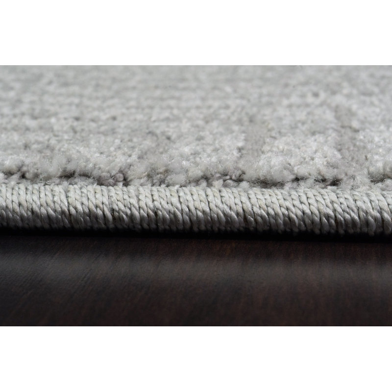 Tapis gris clair Kemilly, Rectangle 3 pi 6 po x 5 pi 6 po