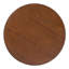 Bureau à thé tissé, construction creuse, surface en bois d'hévéa, base, puits de table, brun foncé, plateau de table rond de 15,7 pouces, chic décoration intérieure, dissipation de la chaleur, brun,
