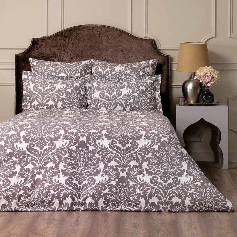 Damask Sateen Pillow Case, Euro