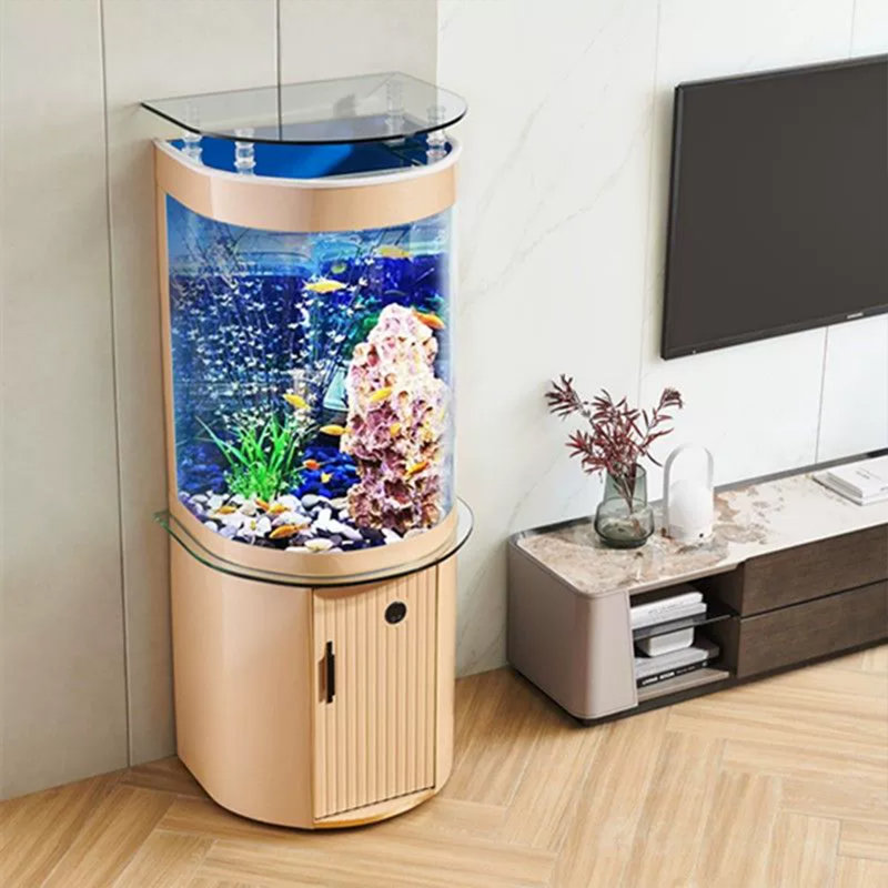 Réservoir d'aquarium moderne 55-63 gallons, Doré, 63 gallons (H 62,2 po x l 23,62 po x P 19,69 po)