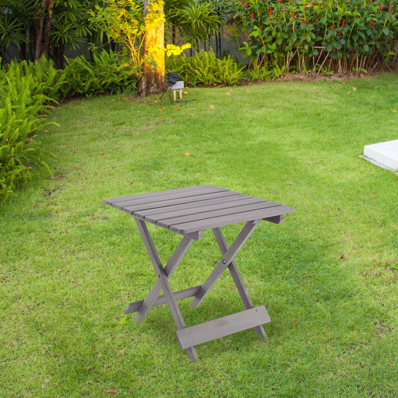Table de patio pliante carrée pour l'extérieur