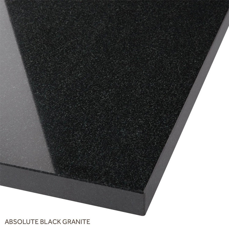48" Black Freestanding Bathroom Vanity with Brass Hardware