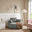 Fauteuil d'appoint pivotant à 360 ° avec 3 coussins amovibles-305425020