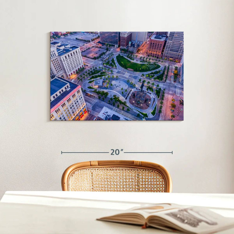 Cleveland Public Square View, 16" H x 24" W