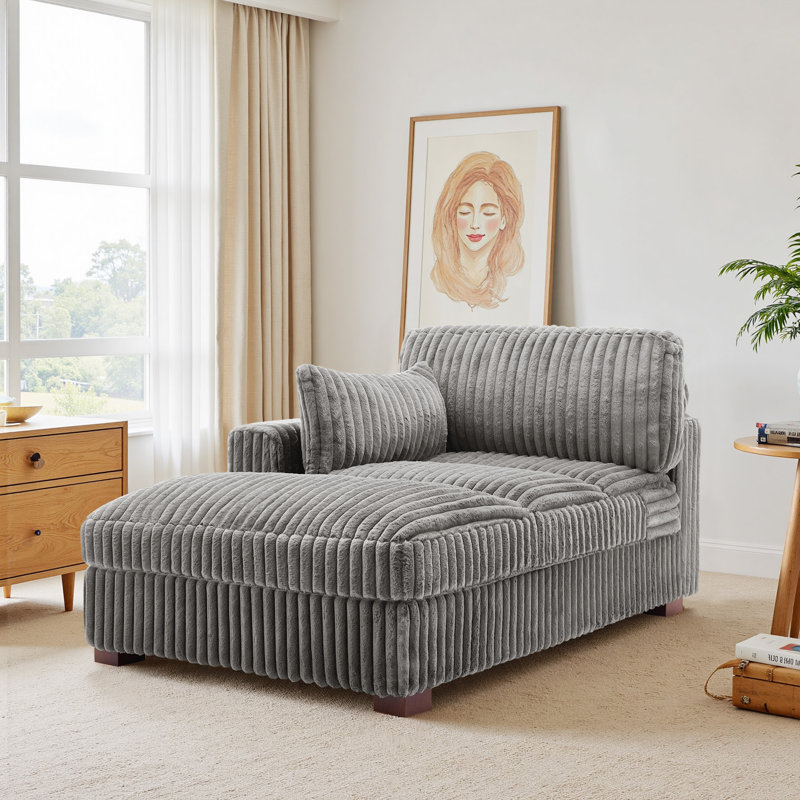 Bukvice Chaise Lounge, Left Hand Facing, Light Grey