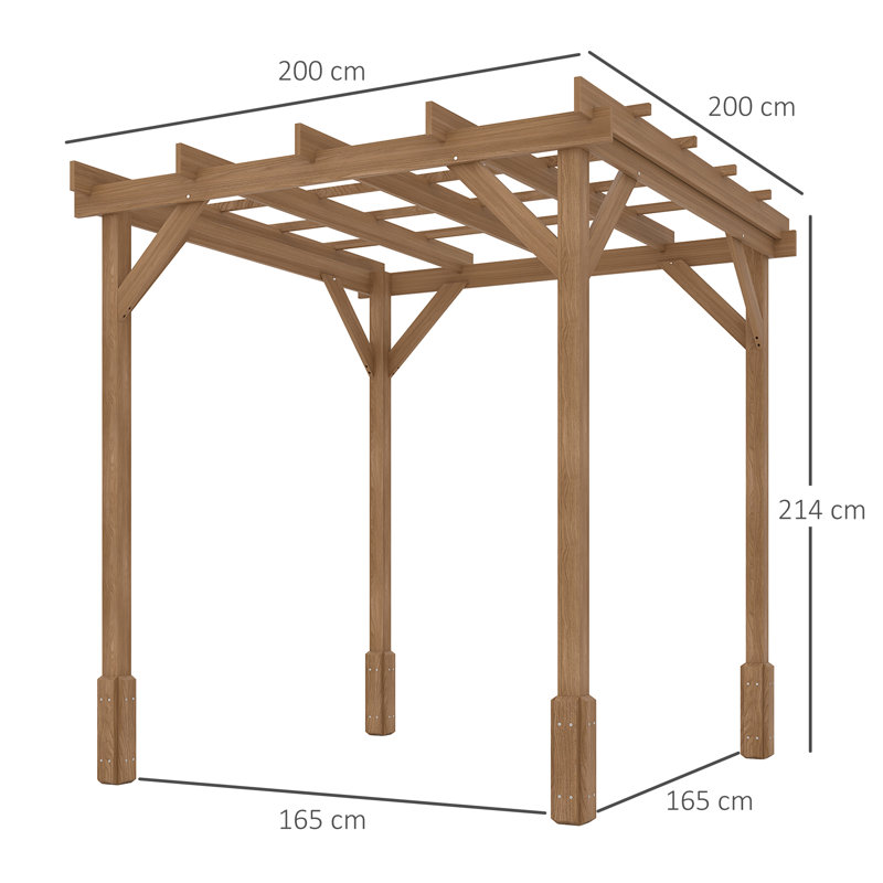 2.14m x 2m x 2m Pergola