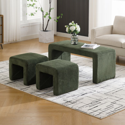Faux Fur Upholstered Bench