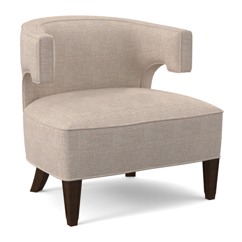 Laurel Barrel Chair, American Walnut, Polly Snow