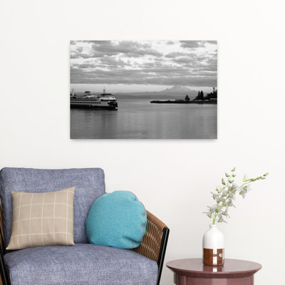 Ferry dans la mer, île de Bainbridge, Seattle, État de Washington, États-Unis