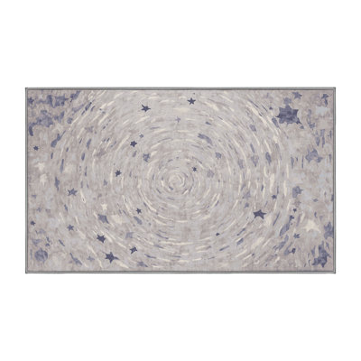 Tapis gris lavable à la machine
