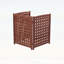 3-Panel Outdoor Air Conditioner Fence with Slat Spacing for Optimal Ventilation-129171827