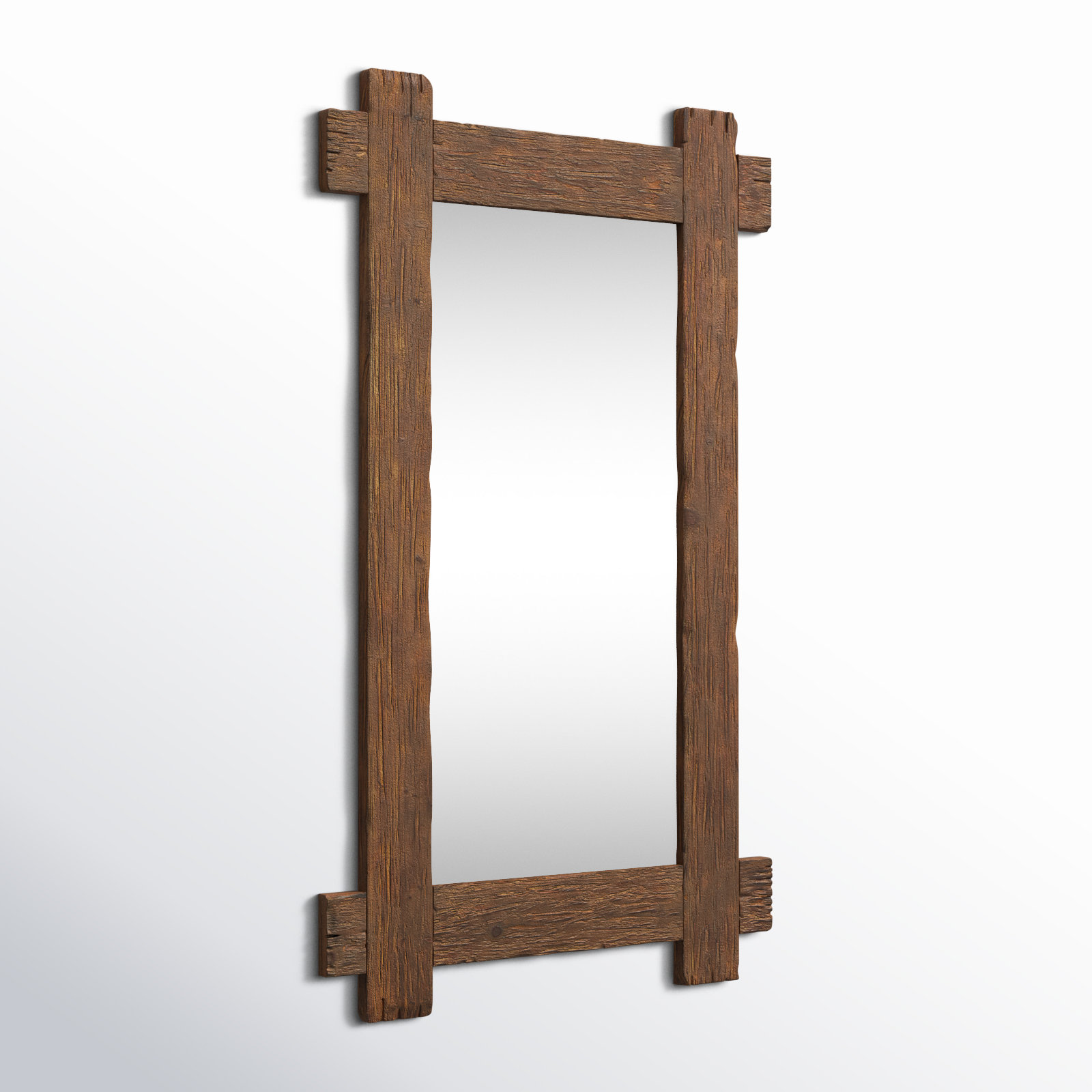 Daisetta Solid Wood Rectangle Wall Mirror
