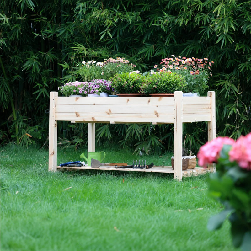 Raised Garden Bed, Beige