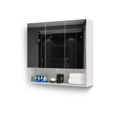 700mm W 630mm H Medicine Cabinet Mirror