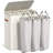 Sorbus Fabric Laundry Hamper - Collapsible 3-Compartment Laundry Basket with Removable Laundry Bag - Beige-40846179