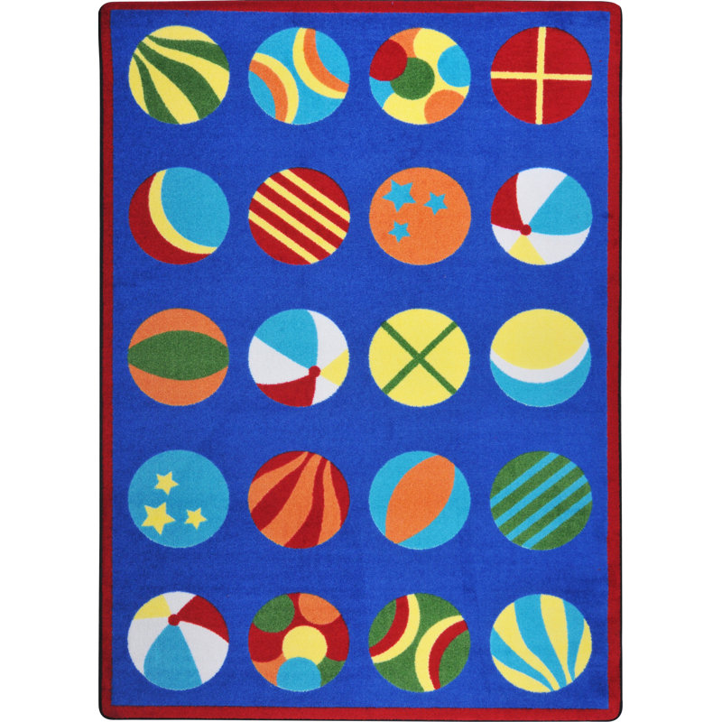 Kid Essentials Have a Ball Area Rug, Rectangle 5'4" x 7'8"
