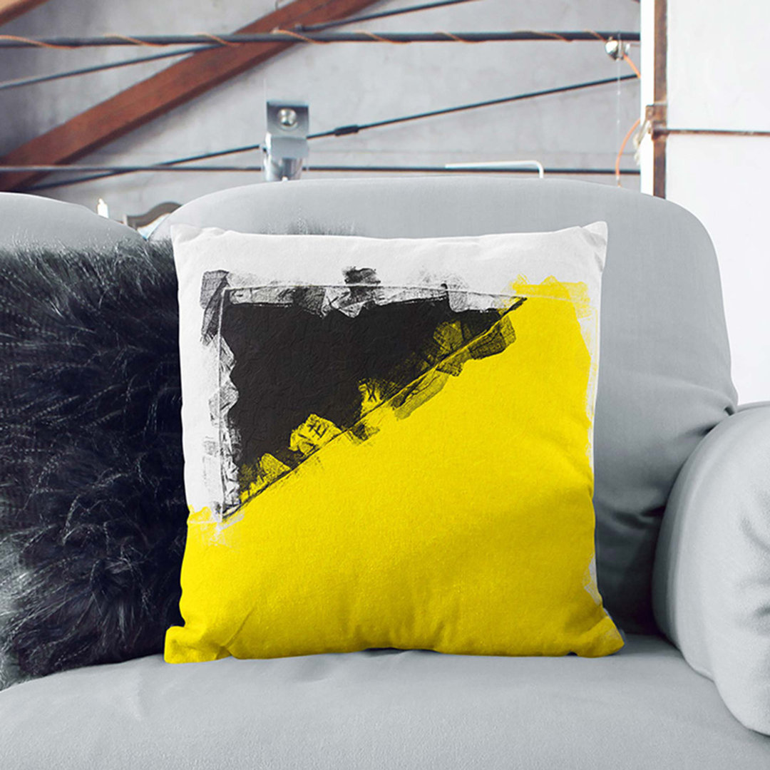 Broken Forms in Abstract Cushion with Filling