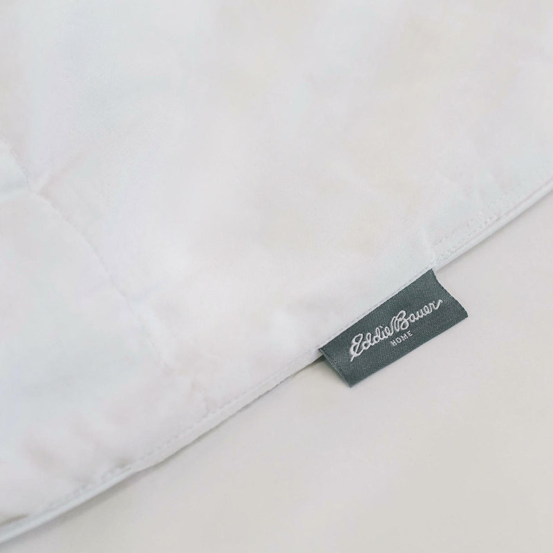 Eddie Bauer All-Season 600 Fill Power Oversized White Down Comforter - 400 TC, Queen