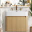 Meuble-lavabo flottant 36 po, lavabo grain de chêne moderne-262111468