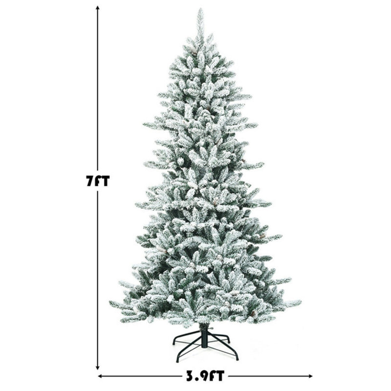 Arbre de Noël artificiel enneigé 7 pi