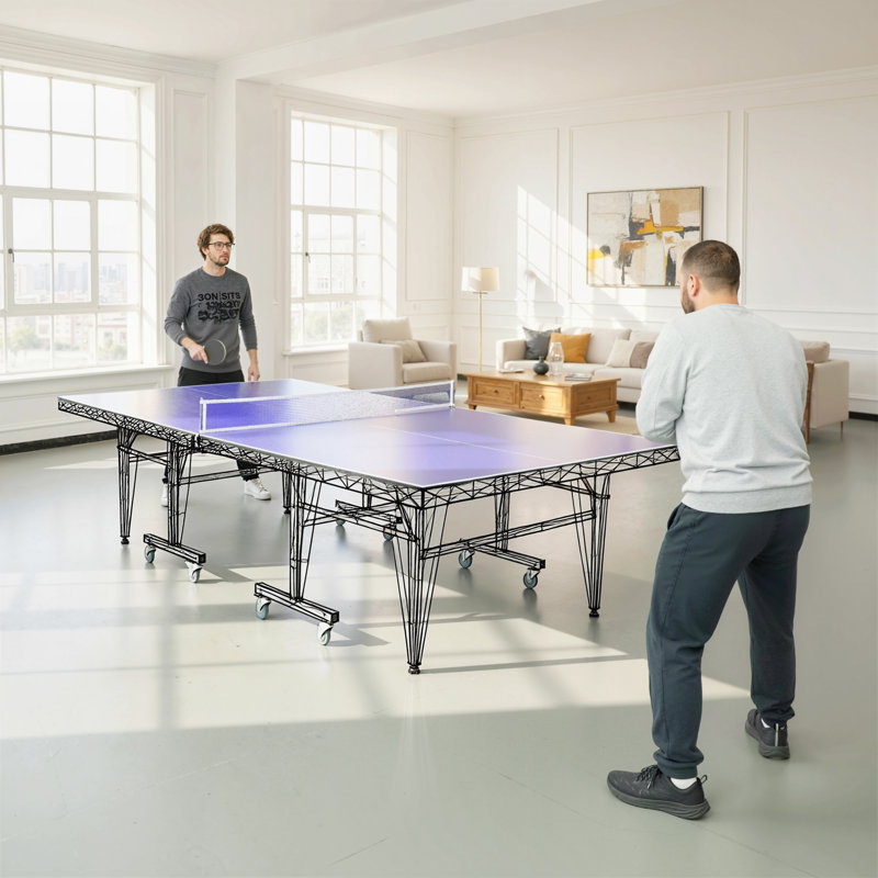 Plateau de table de ping-pong pliable 9 pi avec filet de conversion