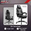 Chaise de jeu de style course, chaise de bureau d'ordinateur en cuir de 400 lb avec repose-pieds et appui-tête, conception ergonomique robuste, chaise haute de jeu électronique de grande taille et grand dossier