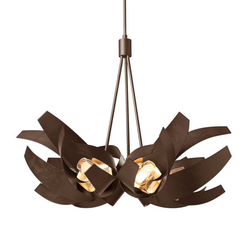Corona 6 - Light Unique/Statement Geometric Pendant, Bronze