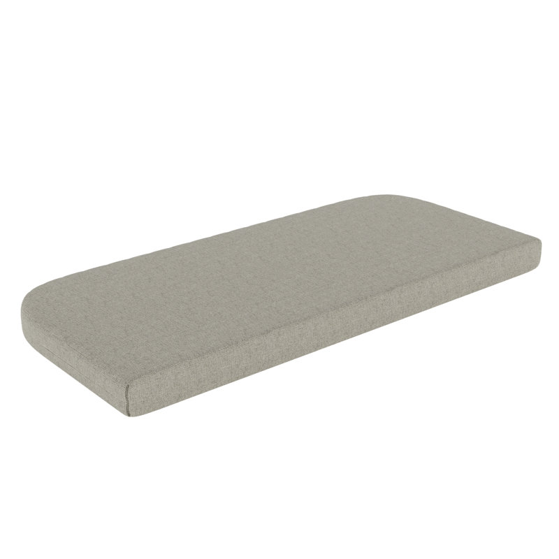 Coussin de banc d'intérieur/d'extérieur, Sunbrella® à tissage uni palette colombe