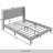 Velvet Platform Wingback Bed-1377122124-1377122162