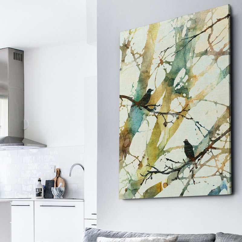 «Botanical Birds II», reproduction d'impression sur toile, H 16 po x l 20 po x P 1,5 po