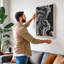 Flowing Currents Abstract - Wrapped Canvas-465307758-465309592