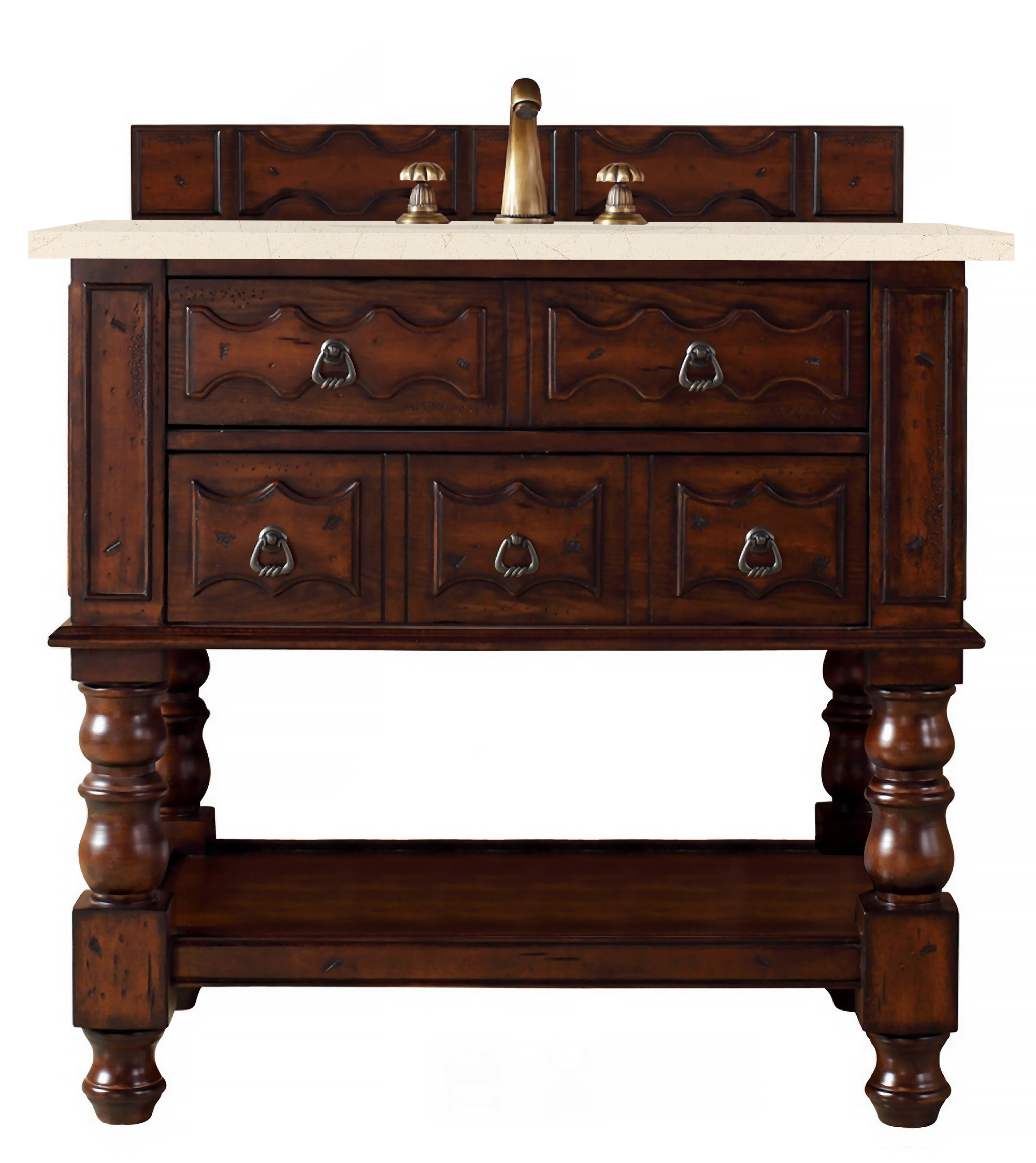 James Martin Vanities Castilian 36'' Single Bathroom Vanity with Top